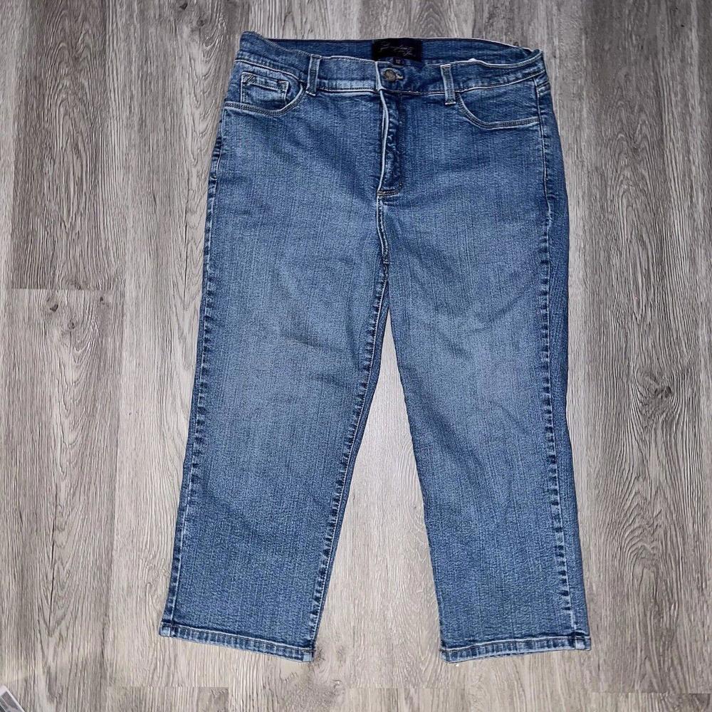 NYDJ Women's Straight Fit Denim Jeans Blue Size 12